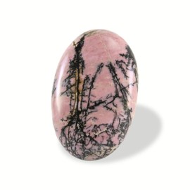 Nvzi Rhodonite Crystal Palm Stone, Worry Stones, Crystals and Healing Stones, Polished Rocks, Natural Gemstones, Chakra Stones for Healing Crystals Daily Use