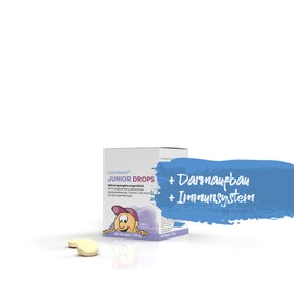 Lactobact Junior Drops Economy Set 2 x 60 Items Contains Bacterial Cultures with Special and Highly Concentrated Combination With Vitamin C & D For Your Child's Intestinal Health.