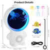 Jellyfish Lamp Mood Lamp,Astronaut Night Light Kids with 10 Lighting