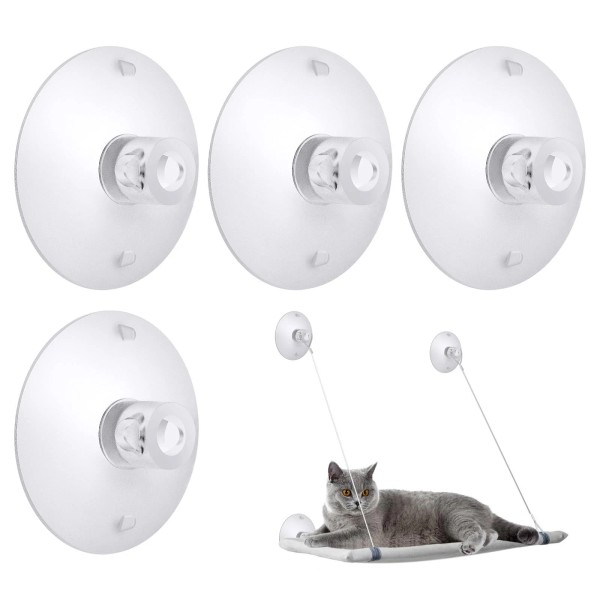 Sankoly 4 Pieces Cat Window Perch Suction Cup Powerful Window