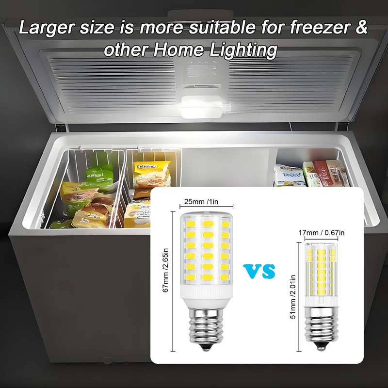 LFLAMPON Light Bulb Replacement Kei D28x Kel 2816x Refrigerator Bulb