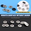 Glarks 120Pcs M5.5x25 Stainless Steel Neoprene Backed EPDM Bonded Sealing