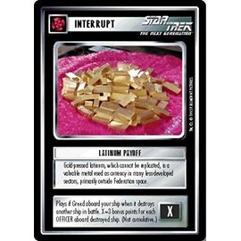 Decipher Star Trek CCG 1E AU Alternate Universe LATINUM PAYOFF 70C