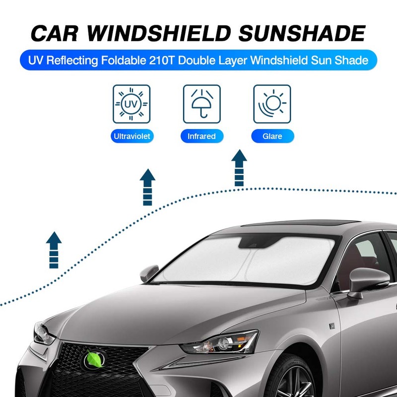 KUST Custom Fit Windshield Sun Shade for 2014-2020 Lexus is