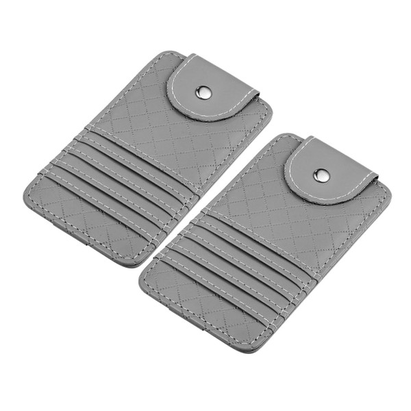 ABOOFAN 2Pcs Car Visor Sunglasses Holders Multifunctional Eyeglass Clip Ticket