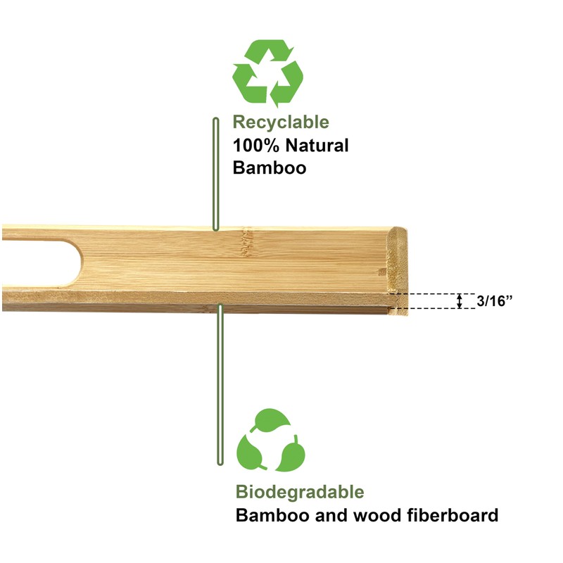 Bam & Boo 20" x 20" x 2" Square Natural