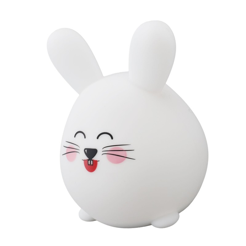 Silicone Night Light Cute Cartoon Mouse USB Rechargeable Tap Control