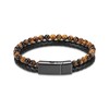 VCCWYQK 2-layer Beads Urn Bracelet for Ashes for Men, Tigers