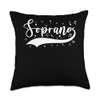 Soprano Singers Opera Choir Throw Pillow