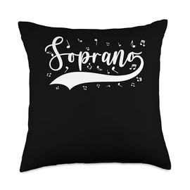 Soprano Singers Opera Choir Throw Pillow