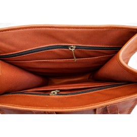 american blue Leather Motorcycle Saddle Bag Tool Bag Brown