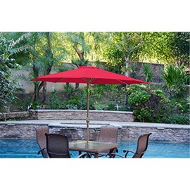 Maykoosh Patio Umbrella with Tilt & Crank - Outdoor Market Umbrella - Bronze Aluminum Pole - Large Shade