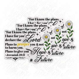 (3PCS) Christian Faith Sticker Jeremiah 29:11 Bible Verse Quotes Decal, Jesus God Scripture Die Cut Waterproof Vinyl Sticker for Water Bottle Tumbler Hard Hat Helmet Car Laptop Gift (2 Inches)