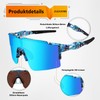 DUDUKING Sunglasses Cycling Glasses Men Women Water Transfer Printing Sports