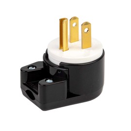 [5PACK] 90 Degree USA Canada Male Plug Nema 5-15P 3-Prong Angle DIY Plug, 15A 125V USA 3Pin Right Angle AC Plug, Nema 5-15P Angled Rewireable AC Plug,12 Direction Male US 3Pole AC Connector