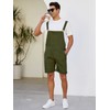 LONGBIDA Men's Denim Overalls Jean Shorts Jumpsuit Casual Walk Bib
