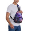 COFEIYISI Galaxy Sling Bag for Women Men Beautiful Nebula and
