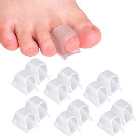 Corrector de dedos de martillo Férulas de dedos alisadores de dedos de gel suave Realign doblado, rizado, torcido, garra, dedos de los pies del martillo corrector de dedos para hombres y