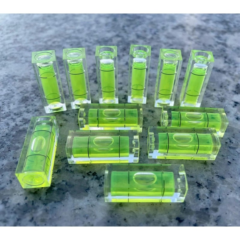 LAIESYA 8Pcs Small Bubble Spirit Level Mini Square Levels Measuring
