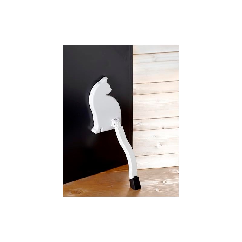 AKS-05 Door Stopper, Cat, Cat, Magnetic, Foldable, Entryway, Easy Installation,