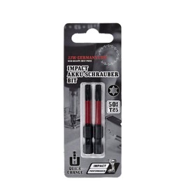 jjw-germany Impact Cordless Screwdriver Bits T10 / T15 / T20 / T25 / T27 / T30 and T 40 x 50 mm Long (Impact Torx T 25 x 50 mm)