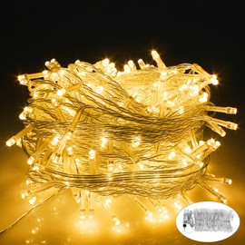NAIZY Light Curtain 3 x 3 m 600 LEDs Fairy Lights Warm White with 8 Light Modes Memory Function Christmas Lighting IP44 Waterproof Lighting Decoration Christmas Decoration for Indoor and Outdoor Use