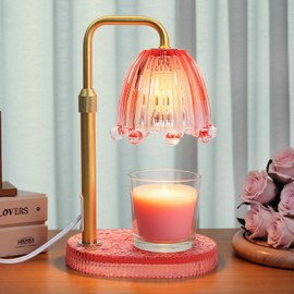 Maromamix Candle Warmer Lamp with Timer - Electric Wax Melt Warmer with Adjustable Height and Dimmer for Scented Candle Wax, Home Fragrance Décor and House Warming Birthday Gifts for Women Mom