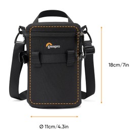 Lowepro ProTactic LCS 11 x 18 III Padded Lens Case for 50-140 mm F/2.8 Lens for DSLR and Mirrorless Cameras Volume 2 L Dimensions 18 x 11 x 11 cm Camera Bag for Photograph / Videographer