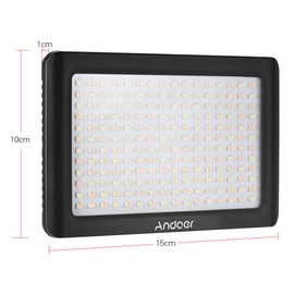 Mini Portable Dimmable Studio Video Photography LED Light Panel Lamp 3200K/6000K 192pcs Beads for DSLR Camera DV Camcorder