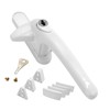 Universal Cockspur Window Handle Kit (3 Pack) - Right, White/White