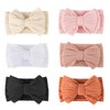 AQOKKA Baby Bows Headbands Nylon Newborn Baby Headbands Toddler Infant