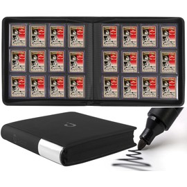 D DACCKIT Carpeta de carga superior de 12 bolsillos, se adapta a 480 tarjetas, 12 carpetas de carga superior de bolsillo para tarjetas con fundas comp