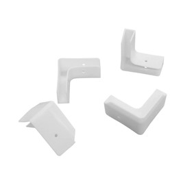 [DIY/self-work] Ribbed corner parts set for pradan case (1 case worth WW) (White)