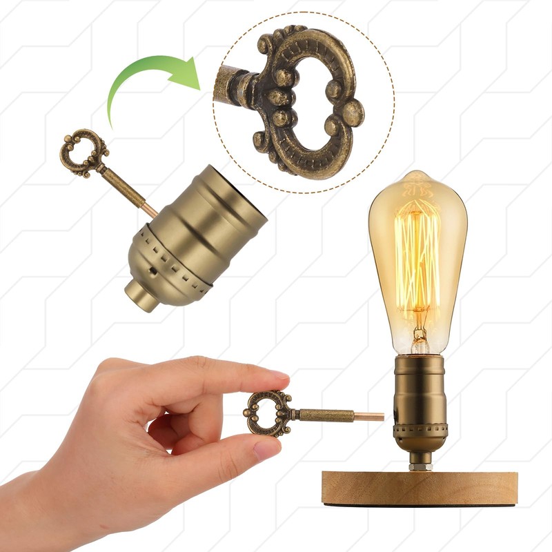 KALIONE 2 Pack Lamp Turn Knob Lamp Turn On/Off Switch