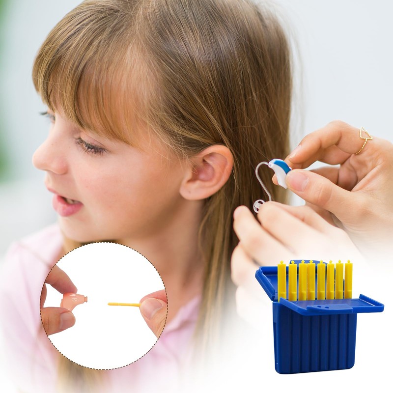 GMHLLES 24 Plastic Hearing Aid Wax Guards Filters Hearing, Hearing