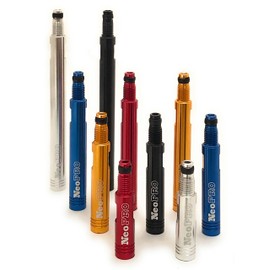 NeoPRO Presta Valve Extension Extender Kit (Pack of 2) w/Valve Key and Cap - Available in 4 Lengths - 20,30,40,60 mm (Silver, 30mm)