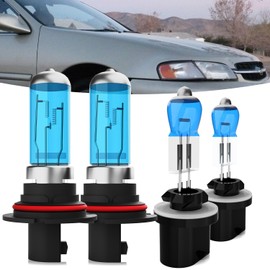 TTDBDAN Halogen Headlights Fit For Nissan Altima 1998-2001 Headlight Bulbs,9007/HB5 High/Low Beam + 880/881/H27 Fog Light Bright Light Combo,Plug And Play,Pack of 4 (Nissan Altima 1998-2001)