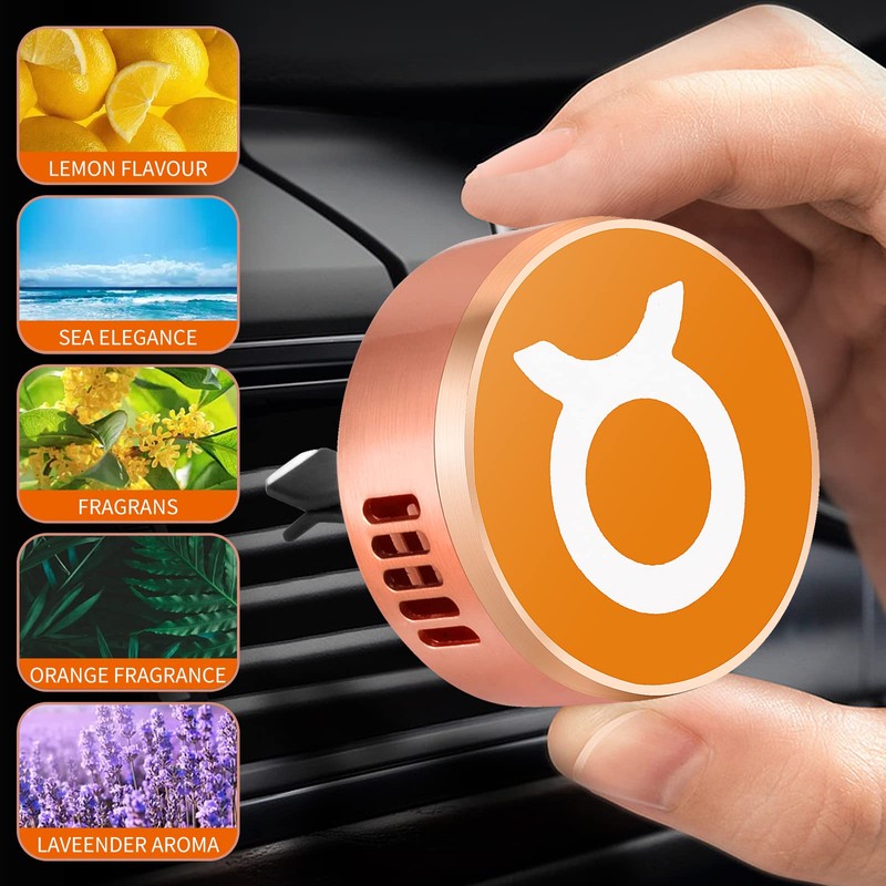 Car Air Fresheners Twelve constellations 5 Solid Fragrance Replacement Pads