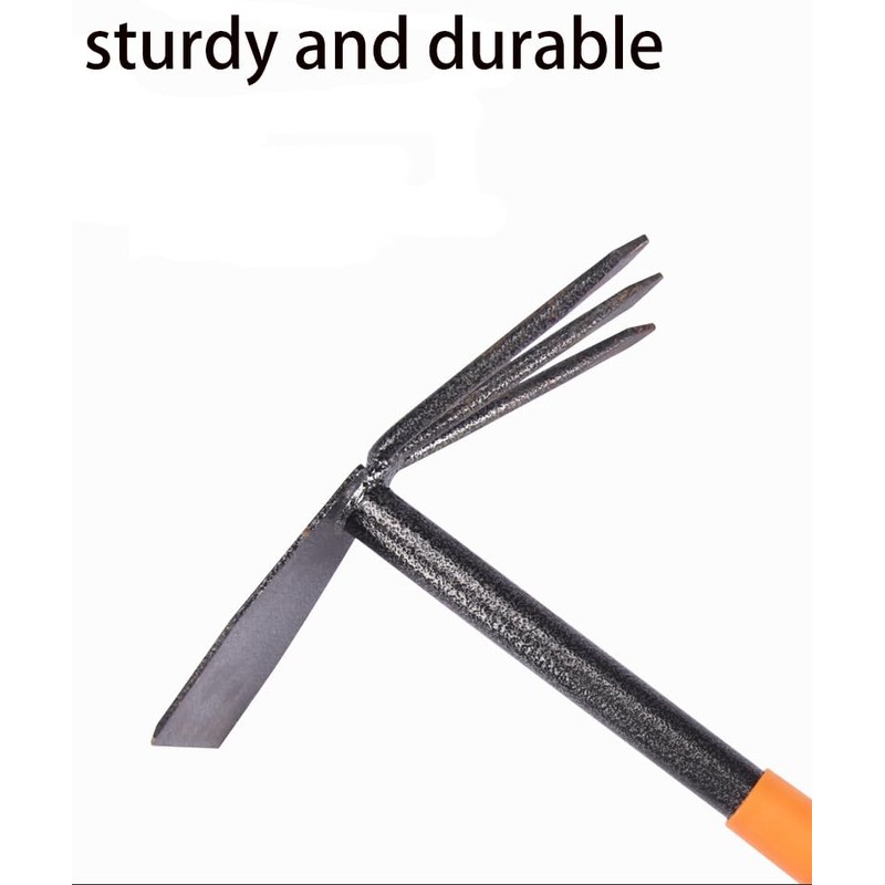 PlushPlumage Garden Hoe and Rake Two in One,Rake for Gardening,Gardening