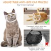 Transparent Breathable Cat Muzzle, Anti-bite and Anti-lick Pet Mask for
