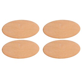 EXCEART Wooden Log Slices 20pcs Unfinished Wood Oval Circle Wood Pieces Blank Ornaments Wooden Cutouts for DIY Crafts Painting Unfinished Decorative Oval Wooden Cutouts for Crafts