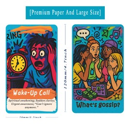 sishui What is Bagua?80 Bagua Tea Oracle Card Deck for Beginners Oracle Card Tarot Set for Karma, Twin Flames, Love, Friendship, Life Readings