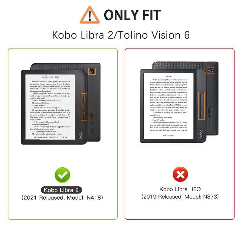 DUEDUE for Kobo Libra 2 Sleep Cover Case, Auto Wake/Sleep