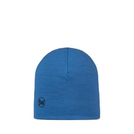 Buff LW Merino Wool Reversible Berretto Bambino Ragazza, Sciarpa Multifunzionale, 100% Lana Merino, Escursionismo, Outdoor, Sostenibile, Leggera, Spessa, Taglia Unica, Blu
