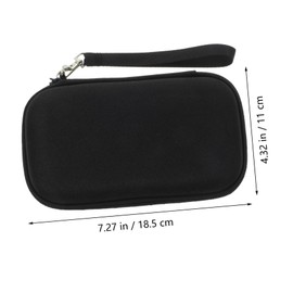 TEHAUX Digital Camera Case Hard Protective Carrying Bag Shockproof Eva Storage for Small Cameras Portable Design for Accessories Durable Material Black Color