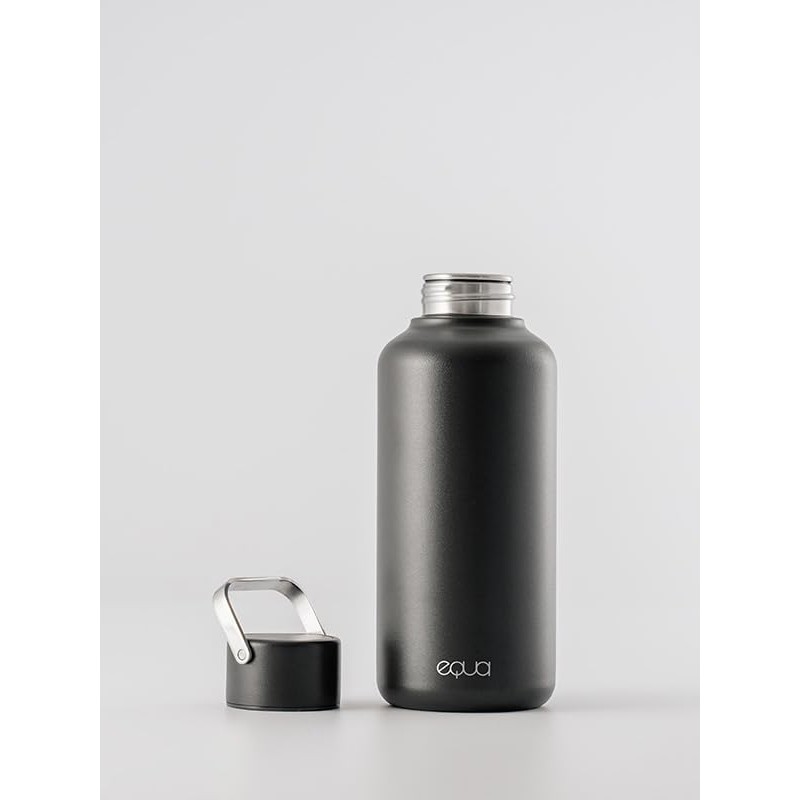 EQUA Timeless Stainless Steel Water Bottle, 600 ml, BPA-Free, Leak-Proof,