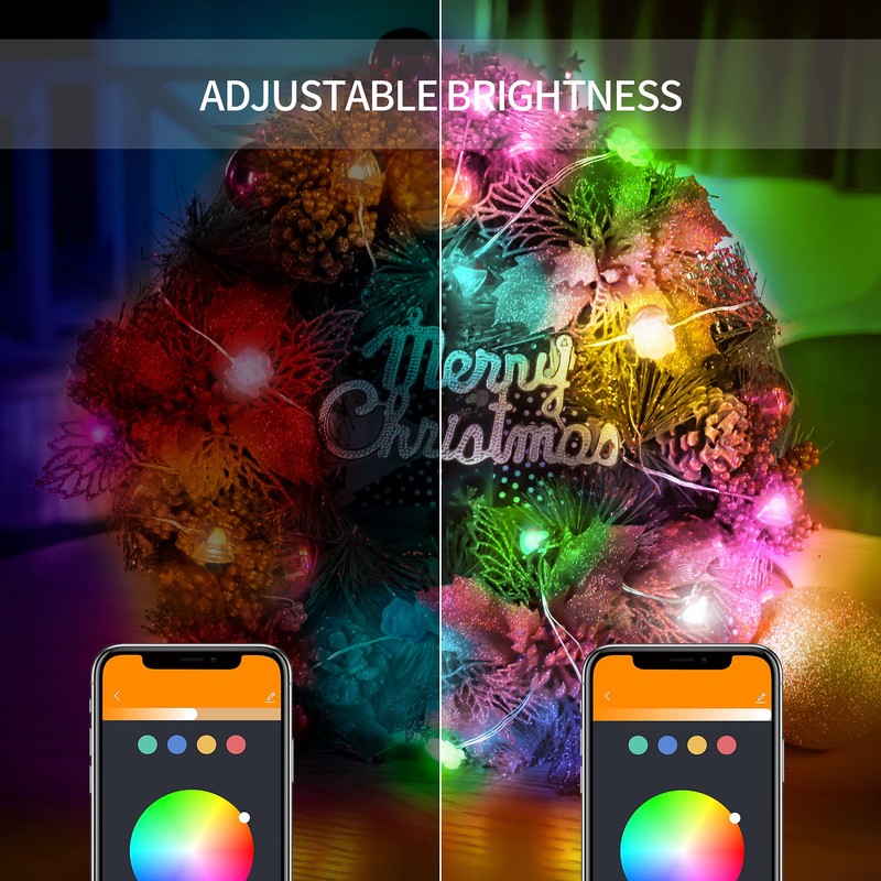 KOOLMEX Luces Navideñas Inteligentes USB para Arbol, 2M 20 LED
