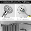 Riyidecor Corner Curved Shower Curtain Rod (29.5-37.4" x 29.5-37.4"), Stretchable