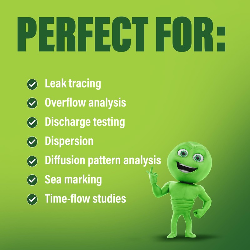 Green Water Tracing & Leak Detection Flourescent Dye - 1