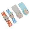 4pcs Baby Rattle Socks Cute Octopus Shape Soft Light Adjustable